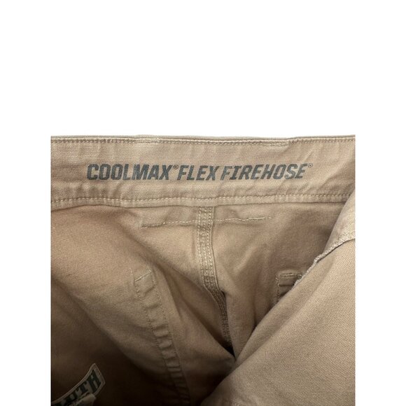 Duluth Trading Co Cargo Shorts Coolmax Flex Firehose Mens 46 Beige - Picture 11 of 15
